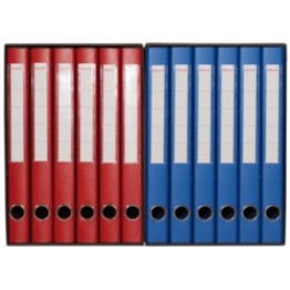 Gruppi cartelle portadocumenti 34x27cm d. 4cm blu