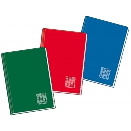 Rubriche cartonate 96 fogli,  A5 - 15x21cm col.assortiti