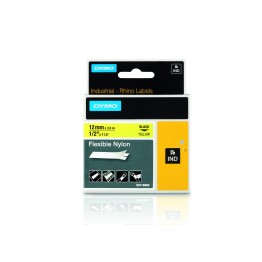 Dymo 18490 nastro RHINO Nero/Giallo 12mm x 3.5m