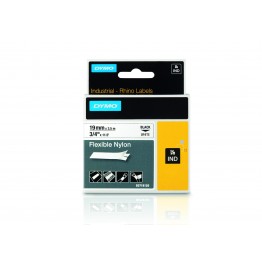 Dymo 18489 nastro RHINO Nero/Bianco 19mm x 3.5m