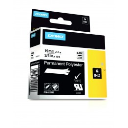 Dymo 622290 nastro RHINO Nero/Trasparente 19mm x 5.5m