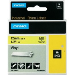 Dymo 18432 nastro RHINO Nero/Giallo 12mm x 5.5m