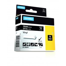 Dymo 1805436 nastro RHINO Bianco/Nero 19mm x 5.5m