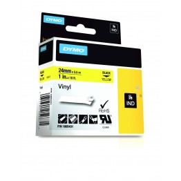 Dymo 1805431 nastro RHINO Nero/Giallo 24mm x 5.5m