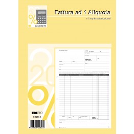 Blocco fattura 1 aliquota