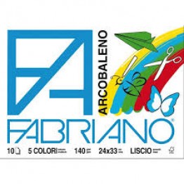 Album da disegno F4 ARCOBALENO ECO liscio 10fg