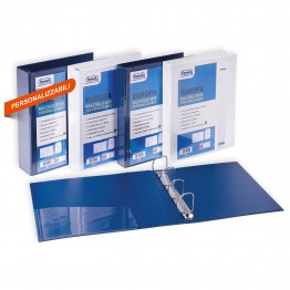 Raccoglitori personalizzabili Europa 22x30cm d. 3,5cm blu