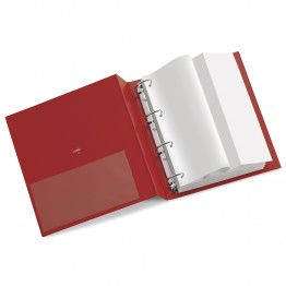 Raccoglitori personalizzabili Stelvio TI 22x30cm d. 7,5cm rosso