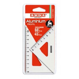Coppia squadre PROFIL 45° e 60° 12cm