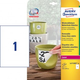 etichette adesive in fogli A4 - per protezione e sicurezza