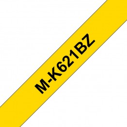 Brother MK-621BZ nastro Nero/Giallo 9mm x 8m