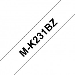 Brother MK-231BZ nastro Nero/Bianco 12mm x 8m