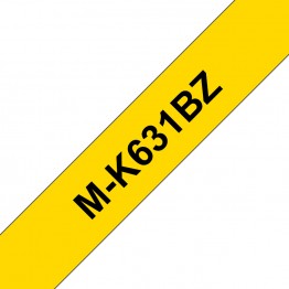 Brother MK-631BZ nastro Nero/Giallo 12mm x 8m