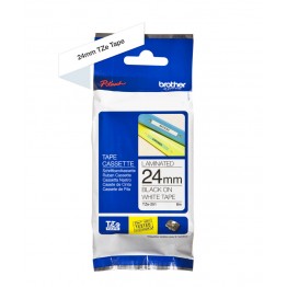 Brother TZe-251 nastro Nero/Bianco 24mm x 8m
