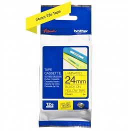 Brother TZe-651 nastro Nero/Giallo 24mm x 8m
