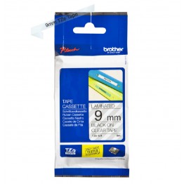 Brother TZe-121 nastro Nero/Trasparente 9mm x 8m