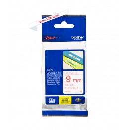 Brother TZe-222 nastro Rosso/Bianco 9mm x 8m