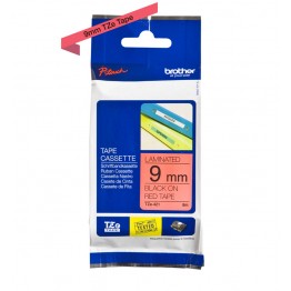 Brother TZe-421 nastro Nero/Rosso 9mm x 8m