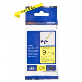 Brother TZe-FX621 nastro flessibile Nero/Giallo 9mm x 8m