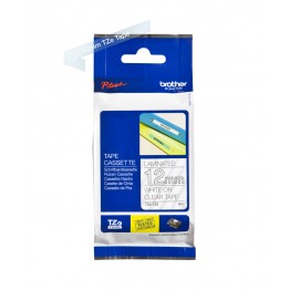 Brother TZe-135 nastro Bianco/Trasparente 12mm x 8m
