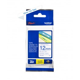 Brother TZe-233 nastro Blu/Bianco 12mm x 8m