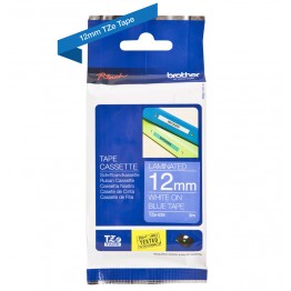 Brother TZe-535 nastro Bianco/Blu 12mm x 8m