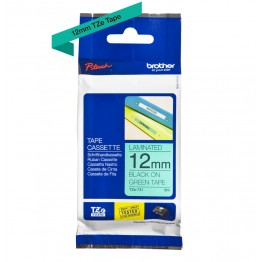 Brother TZe-731 nastro Nero/Verde 12mm x 8m