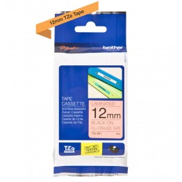Brother TZe-B31 nastro Nero/Arancione fluo 12mm x 5m