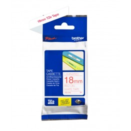 Brother TZe-242 nastro Rosso/Bianco 18mm x 8m