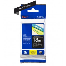 Brother TZe-345 nastro Bianco/Nero 18mm x 8m