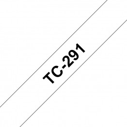Brother TC-291 nastro Nero/Bianco 9mm x 7,7m