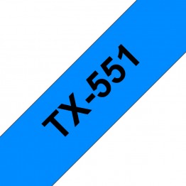 Brother TX-551 nastro Nero/Blu 24mm x 15m