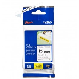 Brother TZe-S211 nastro adesivo Nero/Bianco 6mm x 8m