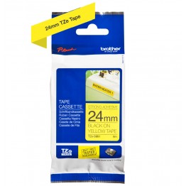 Brother TZe-S651 nastro adesivo Nero/Giallo 24mm x 8m