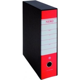 Registratore commerciale Nero& d. 8cm rosso