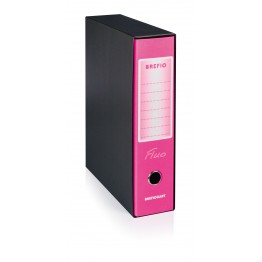 Registratore protocollo Brefio Fluo d. 8cm rosa fluo