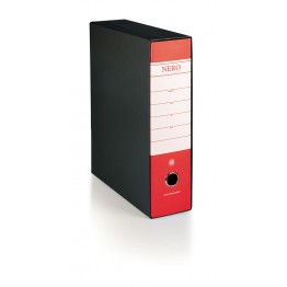 Registratore protocollo Nero& d. 5cm rosso