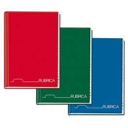 Rubriche cartonate 96 fogli, A4 - 21x29,7cm col.assortiti