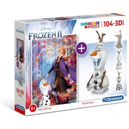 Frozen 2 - puzzle 104 + 3D
