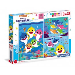 Baby Shark - Puzzle 3x48pz