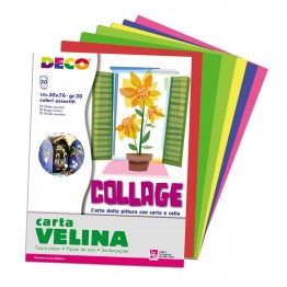 Carta velina 50 fogli, 50x76cm, busta