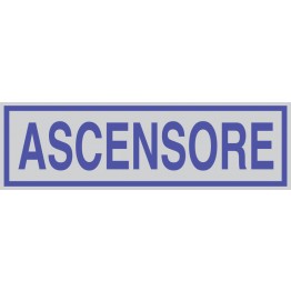 Targhetta ASCENSORE