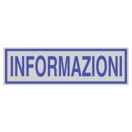 Targhetta INFORMAZIONI