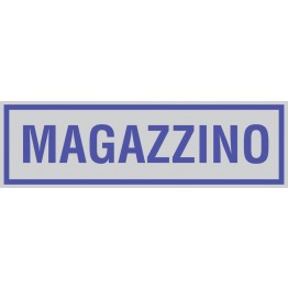 Targhetta MAGAZZINO