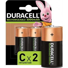 Batterie ricaricabili mezza torcia C 3000mAh