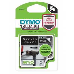 Dymo 1978365 nastro D1 Bianco/Nero 12mm x 3m