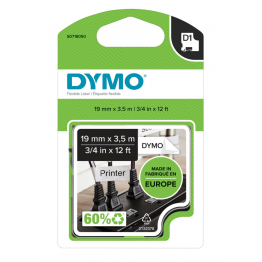 Dymo S0718050 nastro D1 Nero/Bianco 19mm x 3,5m
