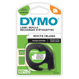 Dymo S0721510 nastro LT bianco 12mm x 4m