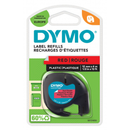 Dymo S0721630 nastro LT rosso 12mm x 4m