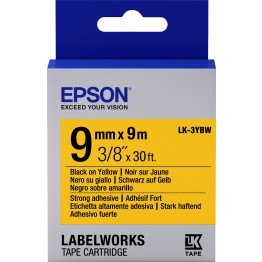 Epson LK3YBW nastro Nero/Giallo 9mm x 9m
